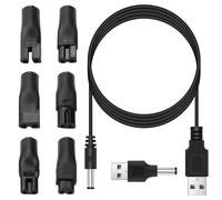 Fantasyon 7PCS 5V USB Chargeur de Rasoir Câble Universel, Câble Tondeuse