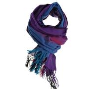 FANTAZIA Cheche foulard coton basic ethnic violet bleu fuchsia chine - Taille S au XXXL Violet