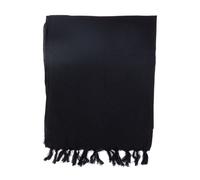 Fantazia - Chèche - Foulard coton Népal - Foulard doux mixte basic noir uni Taille unique