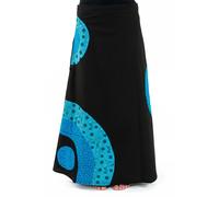 Fantazia - Jupe - Jupe longue ethnique original blue squares Patajali