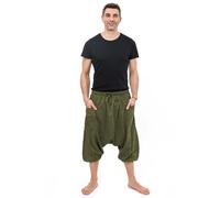 Fantazia - Pantacourt bermuda homme - Sarouel bermuda trois quarts Kaki Cool Taille unique