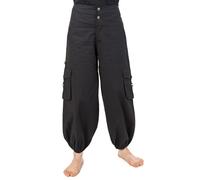 Fantazia - Pantalon bouffant femme - Pantalon bouffant aladin baggy baroudeuse noir uni Suwal XXL - ( 44-46 )
