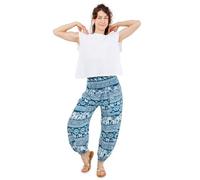FANTAZIA Pantalon Bouffant Fluide Femme Elephaya - Taille S au XXXL Vert