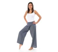 FANTAZIA Pantalon Fisherman Gris - Taille S au XXXL - 100% Coton - Gris Souris - Zen Naturel - Confortable & Original - Créé en France, Fabrication Ethique Depuis 2004