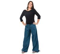 FANTAZIA Pantalon Hybride Yoga Zen Gemma - Taille S au XXXL Bleu pétrole