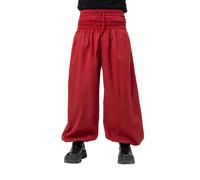 Fantazia - Pantalon large femme - Pantalon bordeaux large élastique Shanti Taille unique