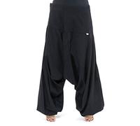 FANTAZIA Pantalon Sarouel Bali Coton nepalais Aladin sarwel - Taille S au XXXL Noir