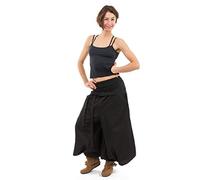 FANTAZIA Pantalon Sarouel Femme Style Jupe Noire - Taille S au XXXL Noir