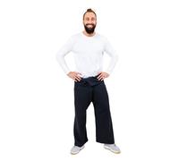 Fantazia - Pantalon thai femme - Pantalon pecheur thailande noir uni Taille unique