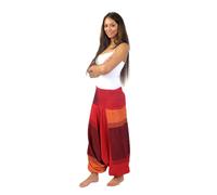 Fantazia - Sarouel femme - Sarouel homme femme élastique rouge Sanjeevani Taille unique