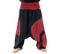 Fantazia - Sarouel grande taille homme - Sarouel grande taille elastique noir rouge Pataya Taille unique