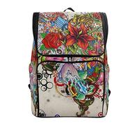 Fantazio Art Flower Sac à Dos pour Ordinateur Portable, Voyage, randonnée, Camping, décontracté