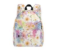Fantazio Art Sac à Dos Motif Floral Rose/Bleu
