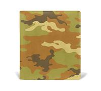 FANTAZIO Housse pour cahiers de texte Vert militaire Compatible avec les plus petits/plus fins jusqu'à 22,9 x 27,9 cm