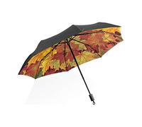 Fantazio Parapluie de voyage avec feuilles d'automne