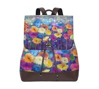Fantazio Sac à Dos Abstrait Floral Aquarelle Daisy Gerbera Fleurs Sac de Voyage