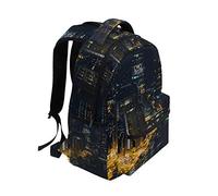 FANTAZIO Sac à Dos Chicago City Night School Bag Daypack Taille Unique 6