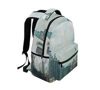 FANTAZIO Sac à Dos Chicago City Night School Bag Daypack Taille Unique 9