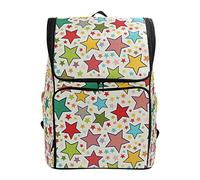 Fantazio Sac à Dos coloré pour Ordinateur Portable Motif étoiles Porte-Bonheur