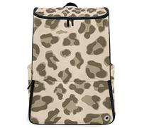 FANTAZIO Sac à Dos de Voyage pour Ordinateur Portable Imprimé léopard Durable pour l'école, Le Camping en Plein air, s'adapte à Un carnet de Notes