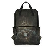 Fantazio Sac à Dos décontracté Motif Abstrait Fractale Physique