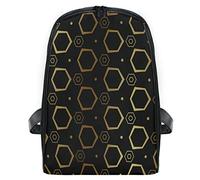 FANTAZIO Sac à Dos Fin avec Fermeture Éclair Doré