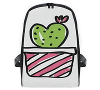 FANTAZIO Sac à Dos Fin en Forme de cœur avec Fermeture Éclair pour Enfants