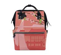 Fantazio Sac à Dos pour Fille Japonaise et Fleur de Prunier