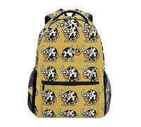 FANTAZIO Sac à Dos pour l'école Motif Vaches ternes