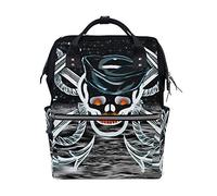 Fantazio Sac à Dos pour Maman Motif Ancre avec crâne et Lune