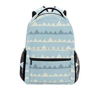 FANTAZIO Sac à dos Triangle Rose Sac d'école Tissage Sac à dos avec fermeture éclair OneSize 4