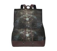 FANTAZIO Sacs à dos Abstrait Fractal Physique Mathématique Space Sac d'école en cuir Sac à dos