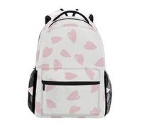 Fantazio Sacs à Dos Mignon Cœur Sac d'école Sac à Dos de Tissage avec Fermeture à glissière OneSize 5