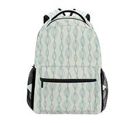 FANTAZIO Sacs à dos Nice Sac d'école tissage Sac à dos avec fermeture éclair