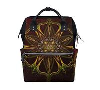 Fantazio Sacs à Dos psychédélique Mandala Sac d'école Toile Sac à Dos OneSize 10