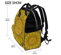 Fantazio Sacs à Dos psychédélique Mandala Sac d'école Toile Sac à Dos OneSize 6