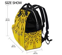 Fantazio Sacs à Dos psychédélique Mandala Sac d'école Toile Sac à Dos OneSize 7