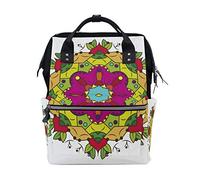 Fantazio Sacs à Dos psychédélique Mandala Sac d'école Toile Sac à Dos OneSize 9