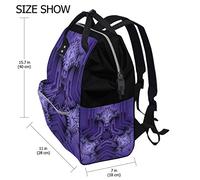 Fantazio Sacs à Dos Vert Mandala sur Toile de Sac d'école Sac à Dos OneSize 2