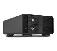 FANTEC 2-Fold USB 3.2 Gen2 10G Raid Hard Disk Docking Station for 2X SATA 3.5/2.5 inch HDDs, Transfer Rates up to 10Gbit/Sec, no Tools Required, Lockable, 2X USB Cable. Aluminum Enclosure Black