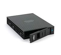 Fantec 2514 MR-25 Rack Amovible SAS I, II + SATA I, II, III pour Un Disque Dur ou SSD 2,5" ou SSD dans Une Fente 3,5". Boîtier en Plastique Noir
