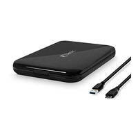 Fantec ALU-25U3 - Boitier externe pour disque dur SATA I / II / III HDD ou SSD de 2.5" (6.35 cm), hauteur du disque max. 9.5 mm, USB 3.0, protocole UASP compatible, transfert de données jusqu'à 5Go/s, aluminium noir