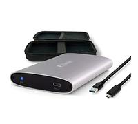 Fantec ALU-25U31 boîtier externe pour disque dur externe HDD / SSD de 2.5" (épaisseur max : 9.5 mm),SATA I / II / III, port USB 3.1, UASP compatible, Haute Vitesse+ à 10Go/s, refroidissement passif, argent