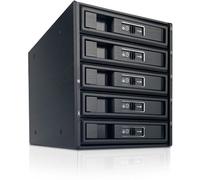 Fantec BP-T3151-12G/6G SAS 12G+SATA 6G Backplane pour 5x 8,89/6,35cm 3,5 pouces/2,5 pouces HDD/SSD en 3x 13 (3.5", 2.5"), Boîtier pour disques durs, Noir