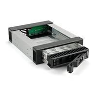 FANTEC BP-T3525 SAS I, II + SATA I, II, III Rack Amovible pour Disque Dur 3,5"/2,5" dans Une Baie 5,25" Boîtier en Aluminium Noir