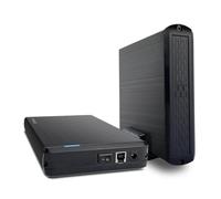 FANTEC DB-G35U3-6G USB3 Hard Drive Enclosure for 1x SATA 3.5 inch Hard Drive, Transfer Rates up to 5Gbit/Sec, UASP, Standby Function, Fixed Switch, Aluminum, Black