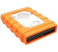 Fantec - Étui de protection pour HDD 3.5" (8.89 cm) - absorbe les vibrations, les chocs et les coups - Housse en silicone indestructible orange pour disque dur externe