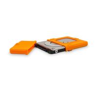 Fantec - Housse de protection pour HDD et SSD 2.5" - absorbe les vibrations les chocs et les coups - compatible avec station d'accueil- Housse en silicone orange