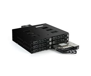 Fantec MR-SA1262-12G 13,3 cm (5.25") Panneau de Support Noir