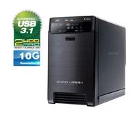 Fantec QB-X2U31 Boîtier Externe Raid pour Disque Dur SATA I/II/III 3,5`` et 2,5`` avec Port USB 3.1 de Type C vers Type